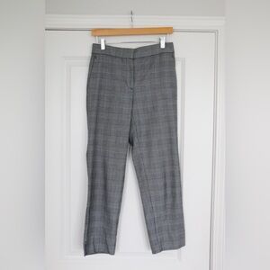 Ann Taylor Cropped Plaid Trouser with Stretch Waist